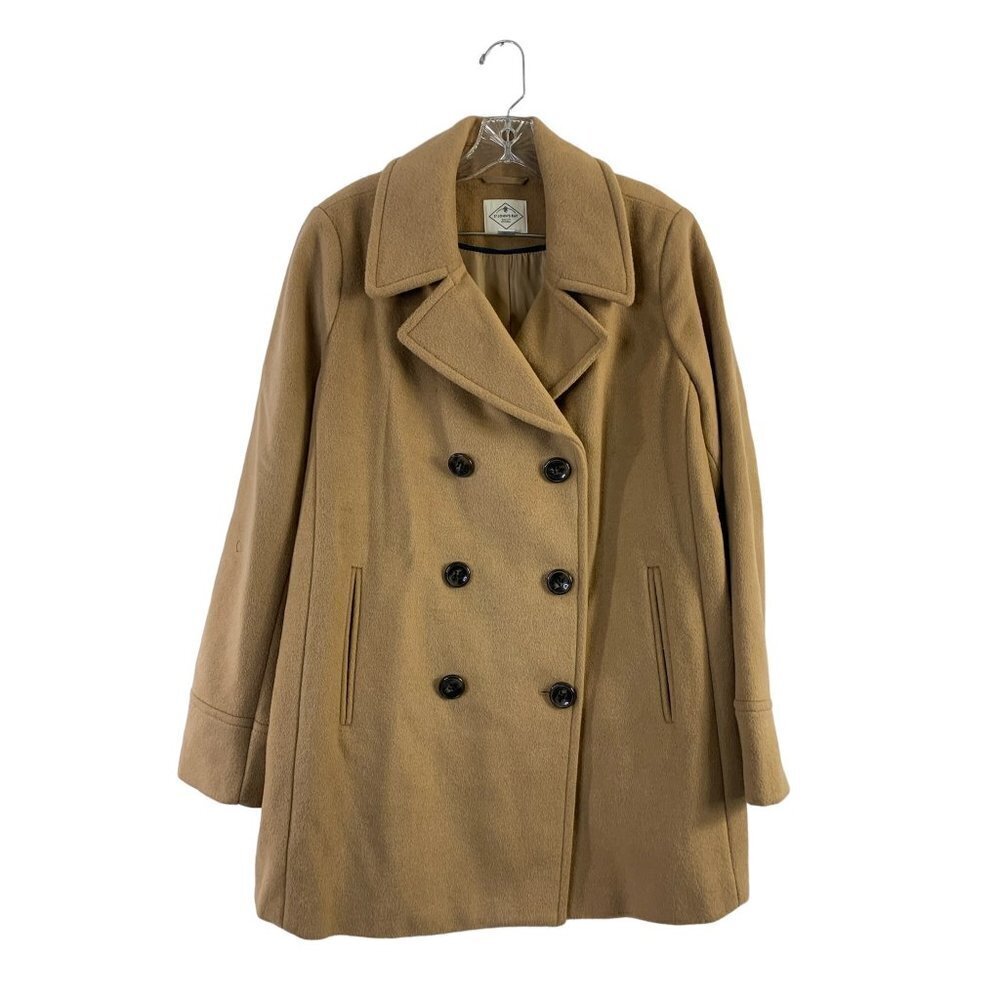 St Johns Bay Women's Caramel Latte Casual Coat